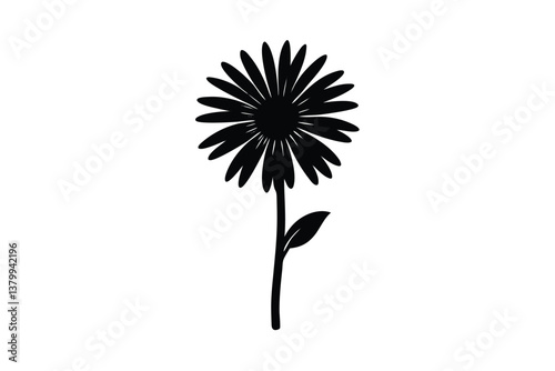 daisy-wildflower-silhouette 