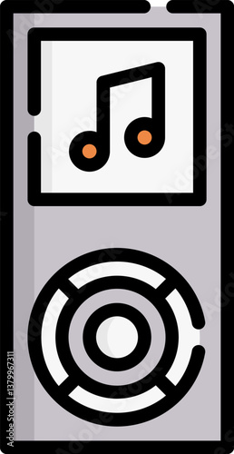 mp3 Illustration on a white background.