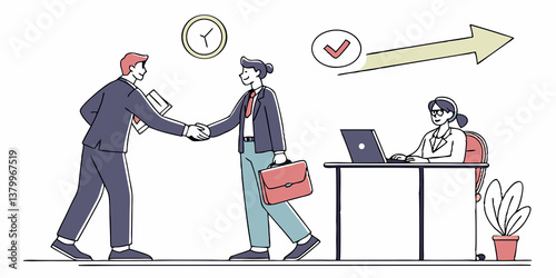 Business Job Interview Scene