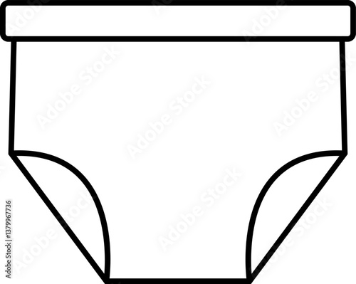 nappy Illustration on a white background.