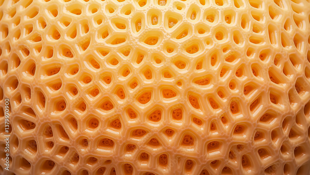 An abstract macro shot showcasing the intricate details of a natural honeycomb-like structure with its unique textures and patterns An abstract macro shot showcasing the intricate details of a natural honeycomb-like structure with its unique textures and patterns
