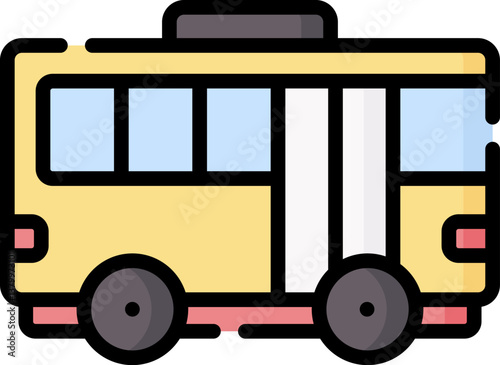 school bus Illustration on a white background