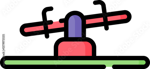 seesaw (2) Illustration on a white background