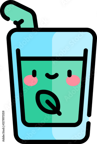 smoothie Illustration on a white background