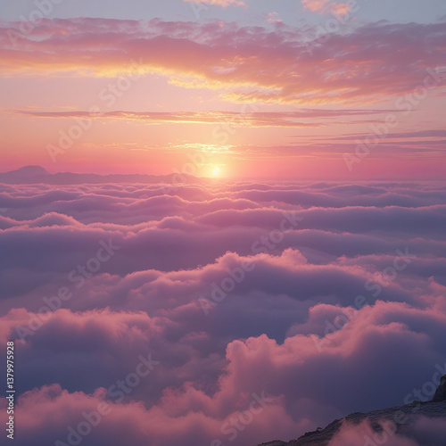 clouds over the mountains