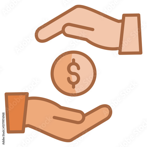 Handover  Icon Element For Design