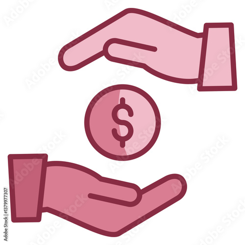 Handover  Icon Element For Design