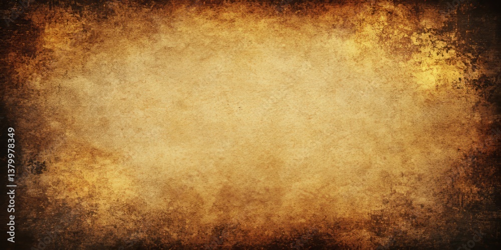 Obraz premium Antique Parchment Paper Texture Vintage Background with Darkened Edges and Grunge Effects
