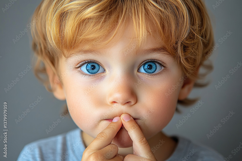 A child picking their nose, humorous and relatable, playful vibe A child picking their nose, humorous and relatable, playful vibe