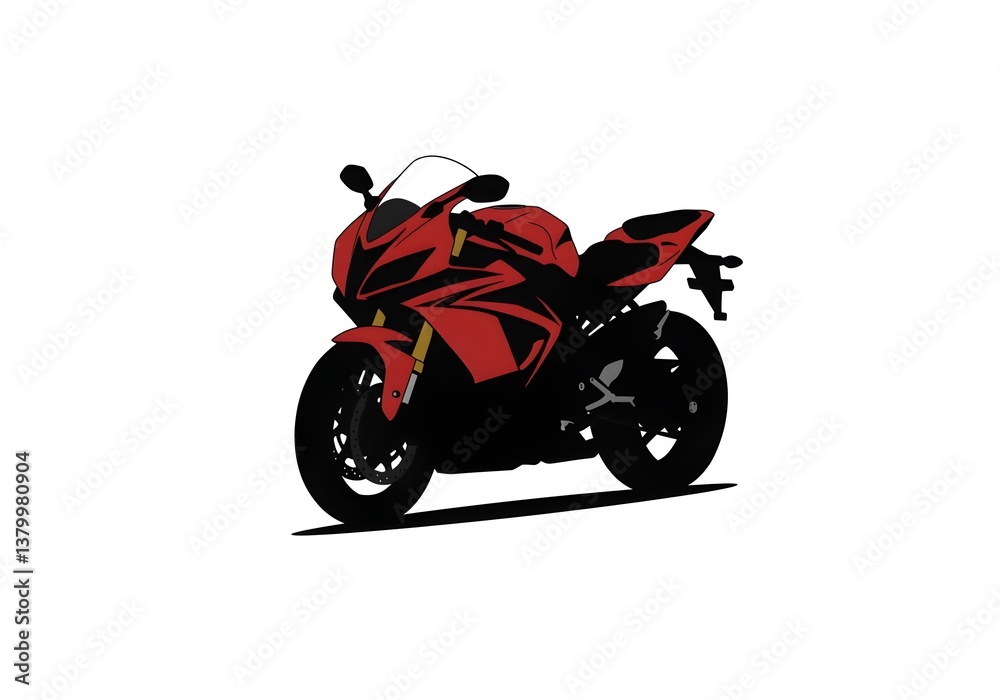 Obraz premium Motorcycle vector illustration