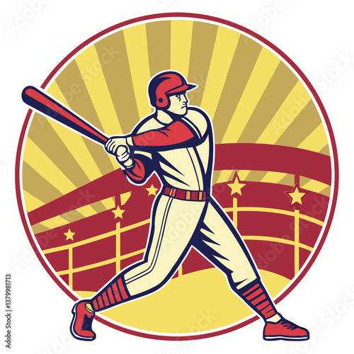 Baseball-player-with-a-powerful-bat.