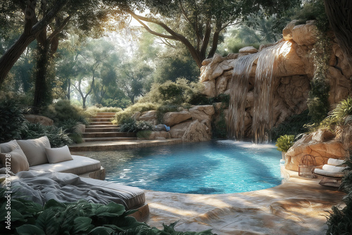 A luxurious depiction of a ...