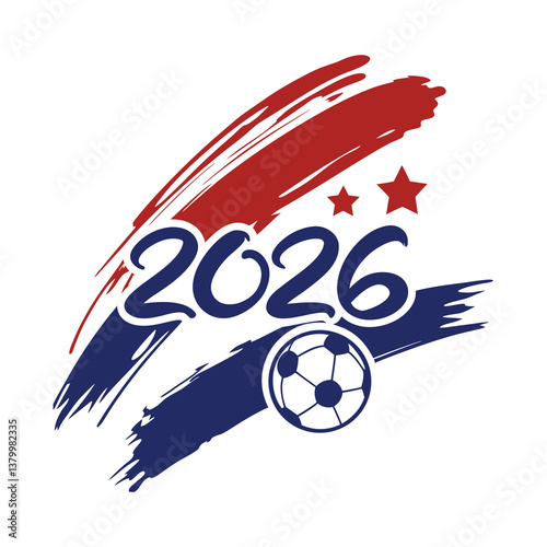 Football world cup 2026 vector