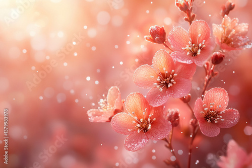 A soft-focus background, el...