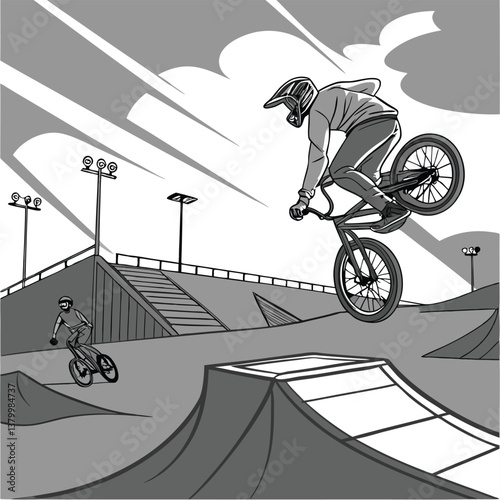 man on bike