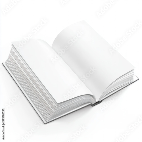 blank brochure isolated