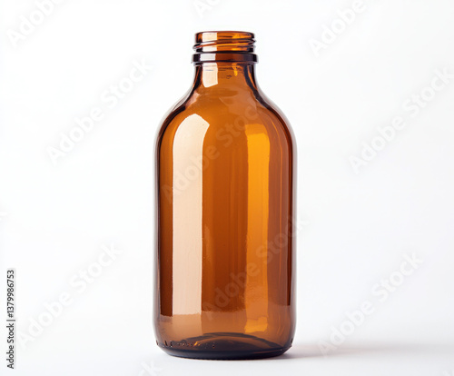 brown bottle isolated