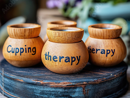 Cupping therapy text writte...