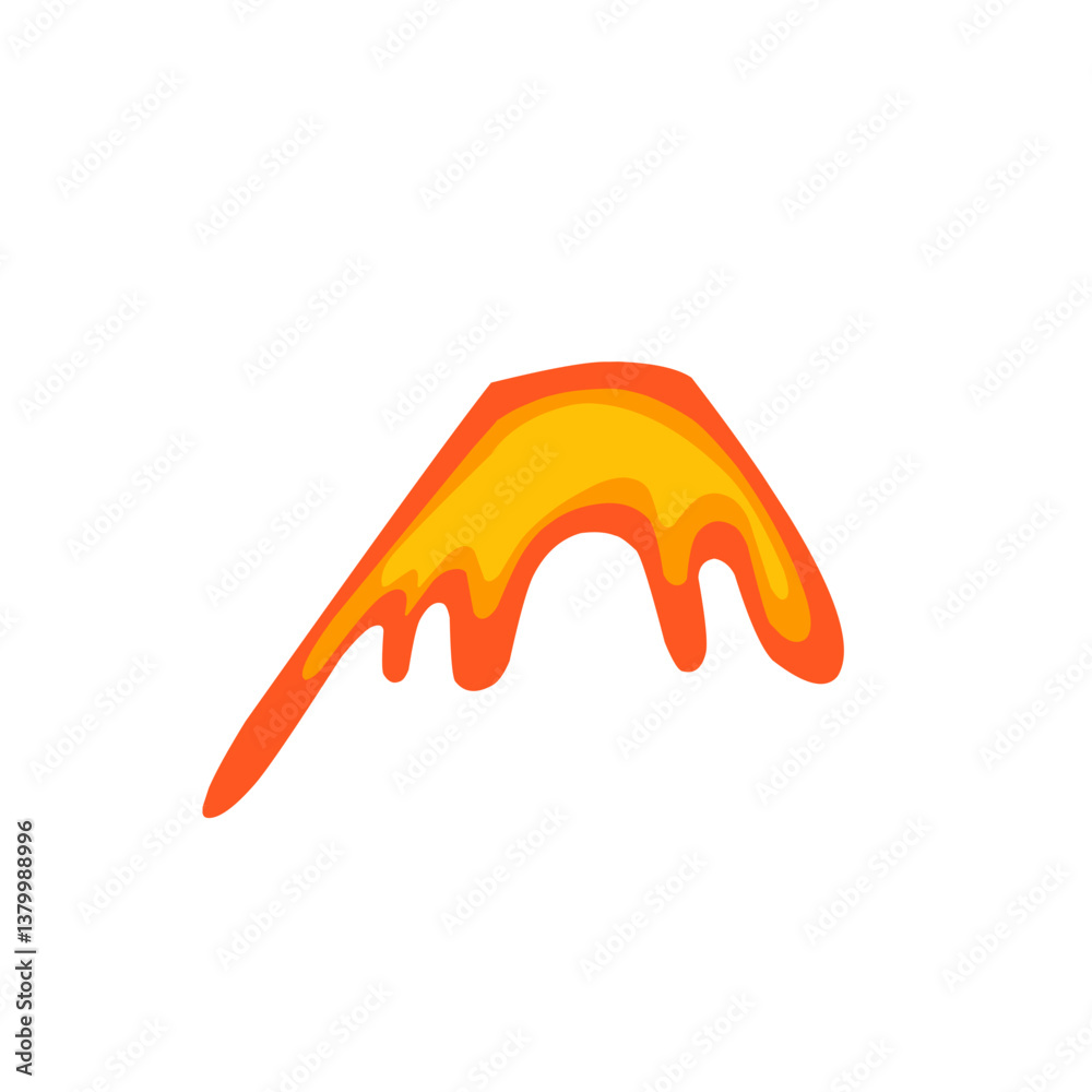 illustration of hot lava