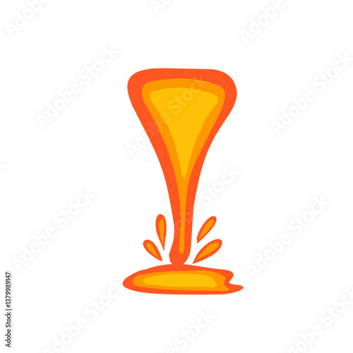 illustration of hot lava