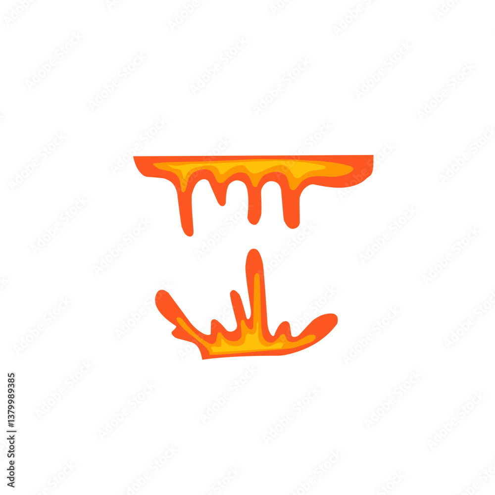 illustration of hot lava