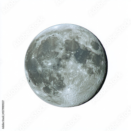 moon isolated on white