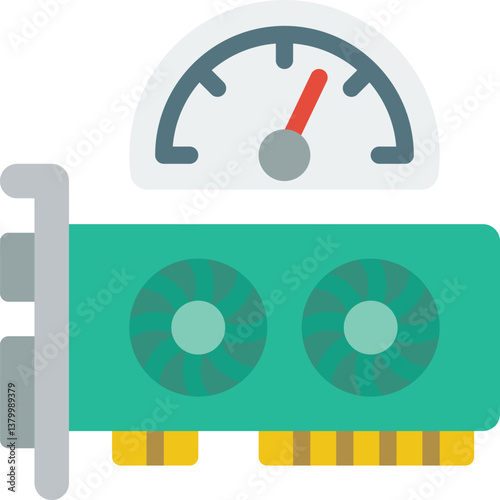 gpu Illustration on a white background