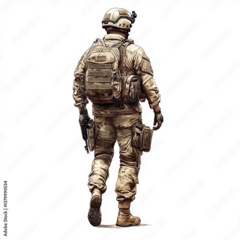soldier isolated soldier isolated