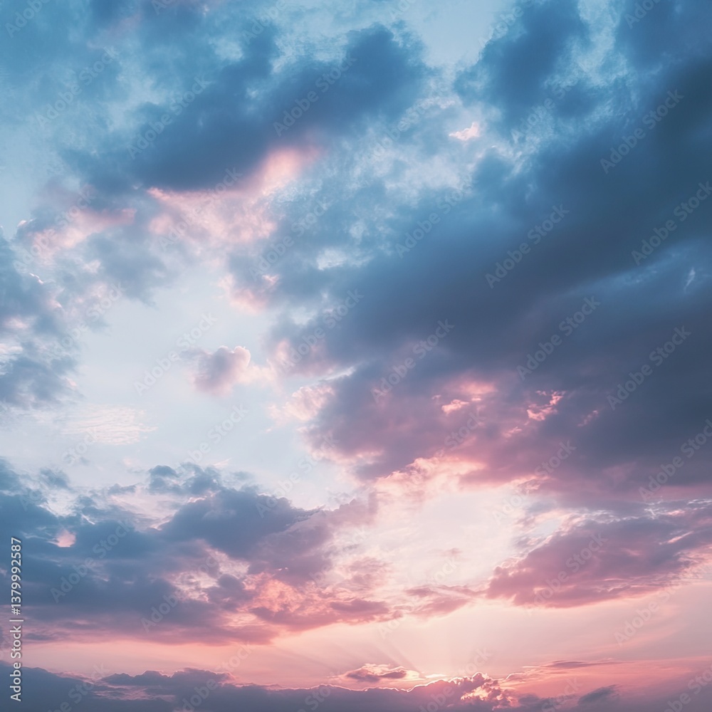 Obraz premium Twilight cloud on sky - filter effect