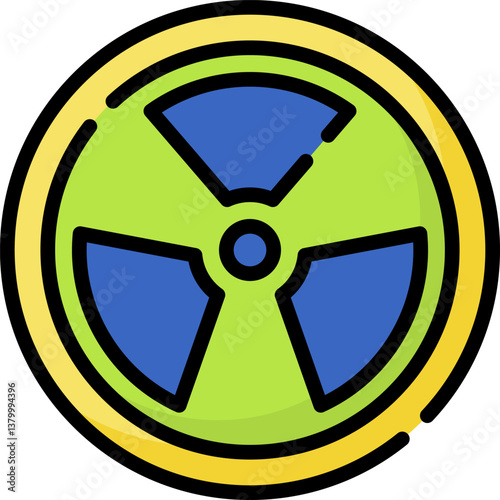 nuclear Illustration on a white background