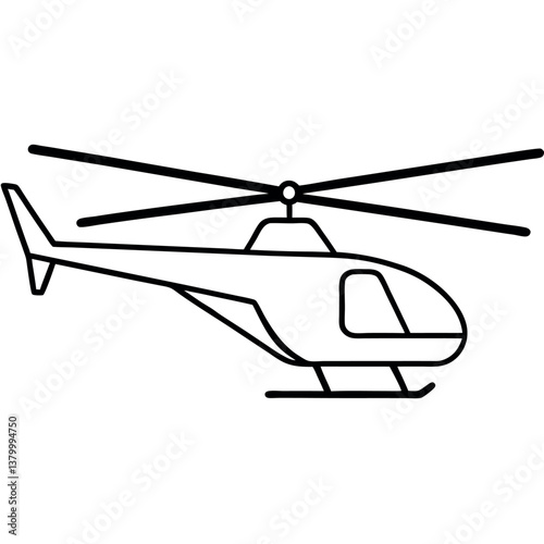 Illustration-of-a-helicopter-isolated.