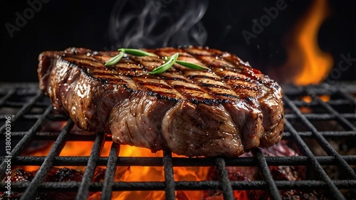 grilled meat on the grill
