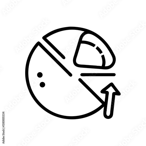 Portion Control Icon Representing Dietary Guidelines  