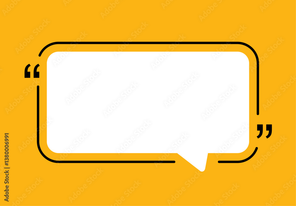 Testimonial banner infographic background. Infographic quote bubble template illustration. Testimonial banner infographic background. Infographic quote bubble template illustration.