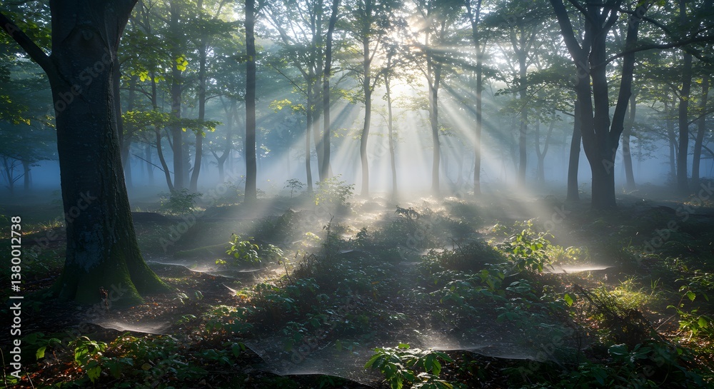 Fototapeta premium morning in the woods