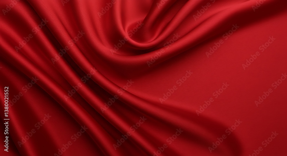 Fototapeta premium Crimson Currents AI Generated