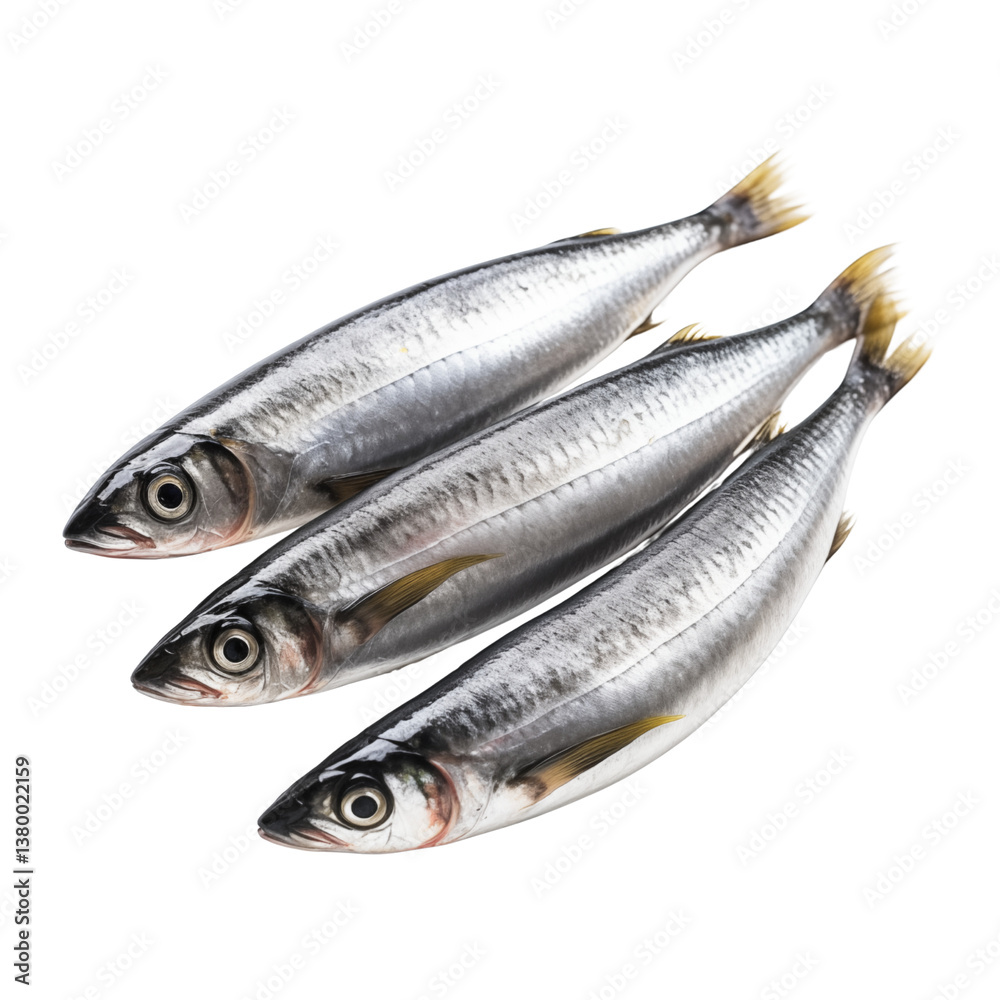 Top view of sardine fishes isolated on transparent background. Top view of sardine fishes isolated on transparent background.
