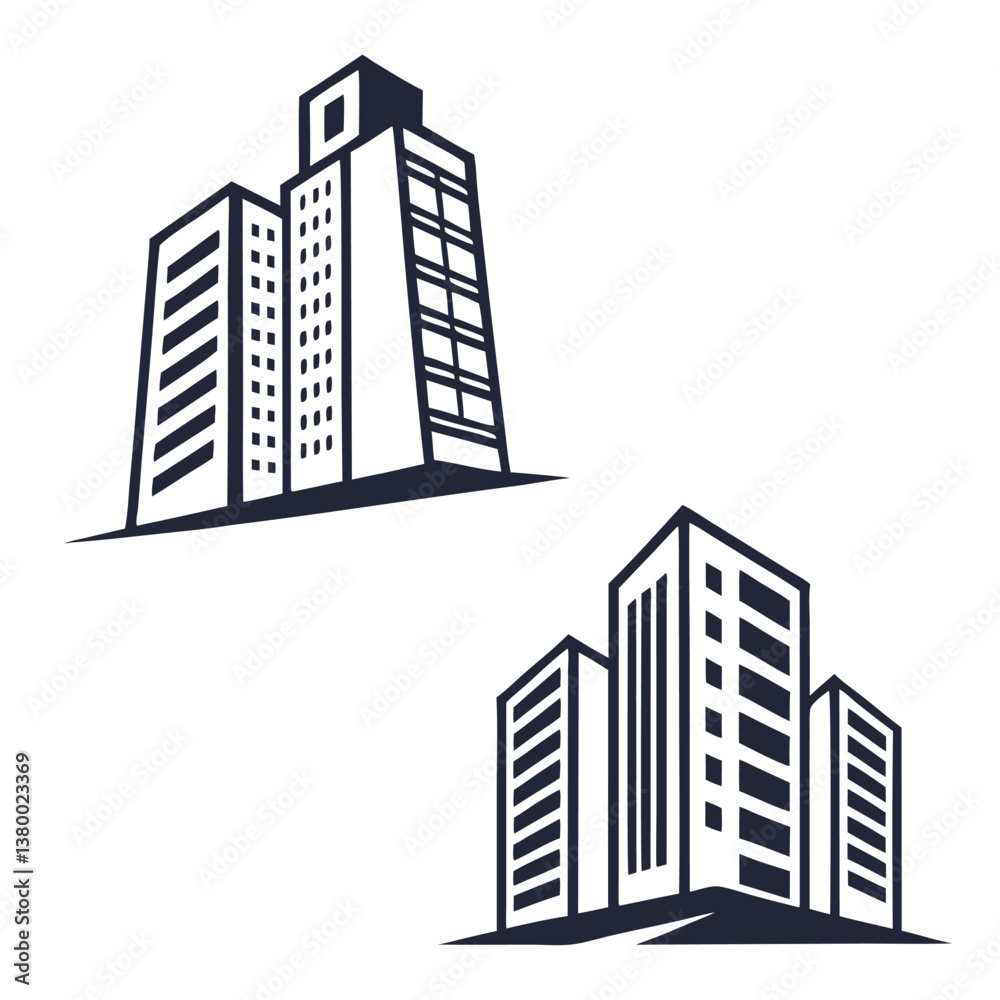 building-icon-vector-set--apartment-illustration building-icon-vector-set--apartment-illustration