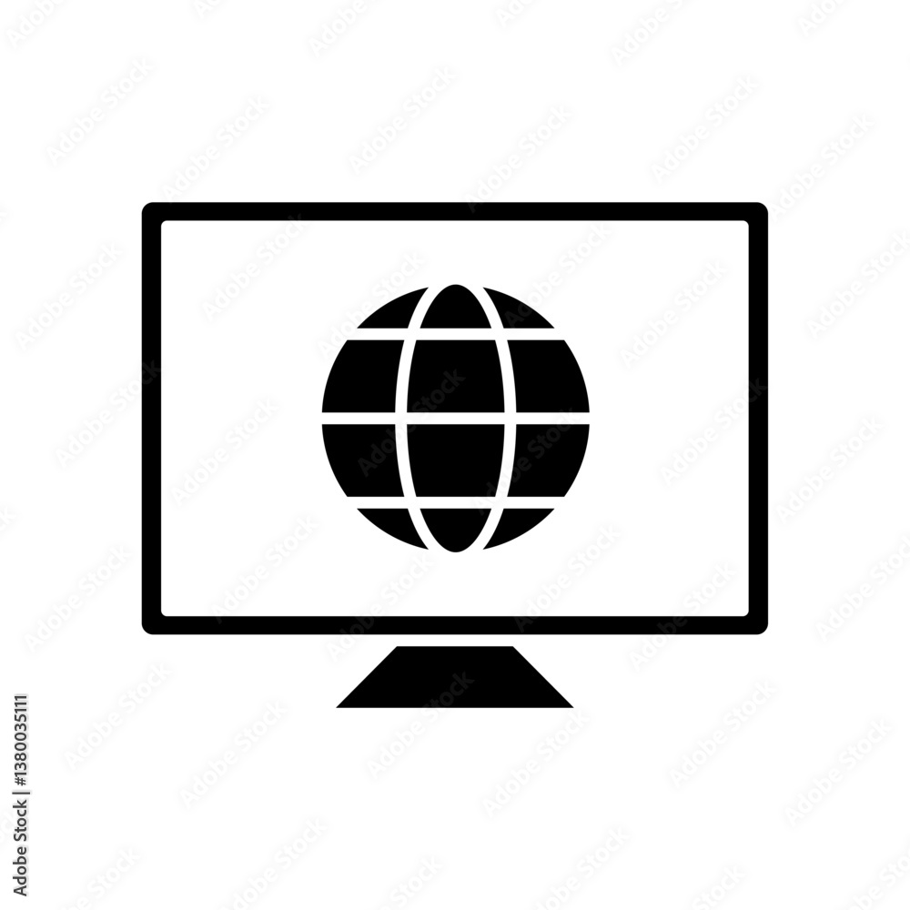 Icon a website, isolated against a clean background. Icon a website, isolated against a clean background.