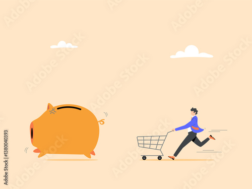 Overspending leads to debt or financial crisis, which affects savings