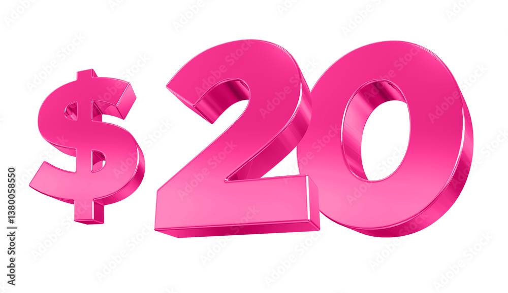 Pink Dollar Number 20 Pink Dollar Number 20