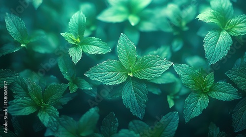 A verdant symphony unfolds, where leaves, in a mesmerizing dance of repetition, create a nature-inspired design, inviting us to immerse ourselves in the tranquility of the natural world. 