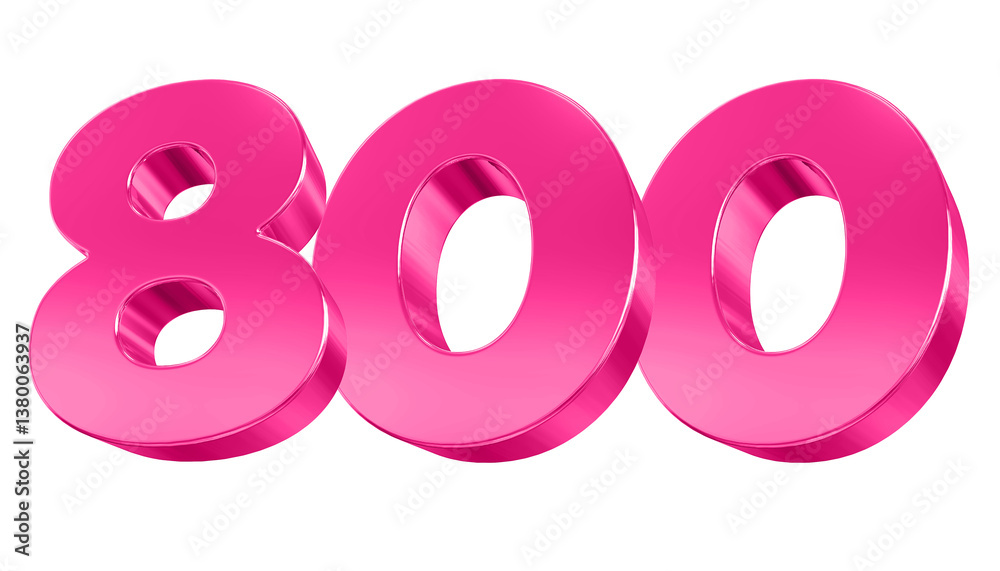 Pink Number 800