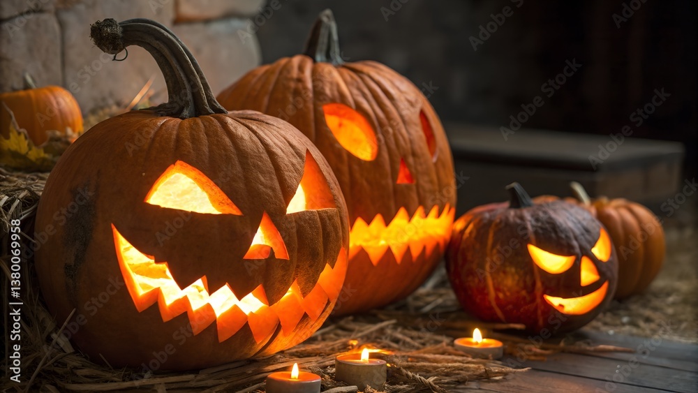 Fototapeta premium halloween jack o lantern