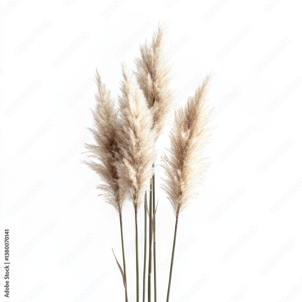 Pampas Grass: A delicate display of pampas grass plumes, exuding an elegant and natural aesthetic, perfect for adding a touch of serene beauty to any setting. Pampas Grass: A delicate display of pampas grass plumes, exuding an elegant and natural aesthetic, perfect for adding a touch of serene beauty to any setting.