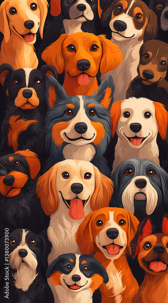 A Crowd of Adorable Dogs A Crowd of Adorable Dogs