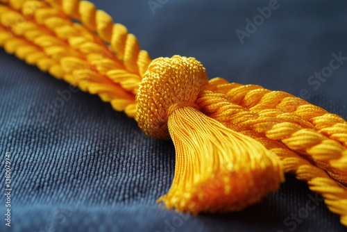 Honor Cord. Academic Yellow and Gold Honor Cord for Graduation Regalia