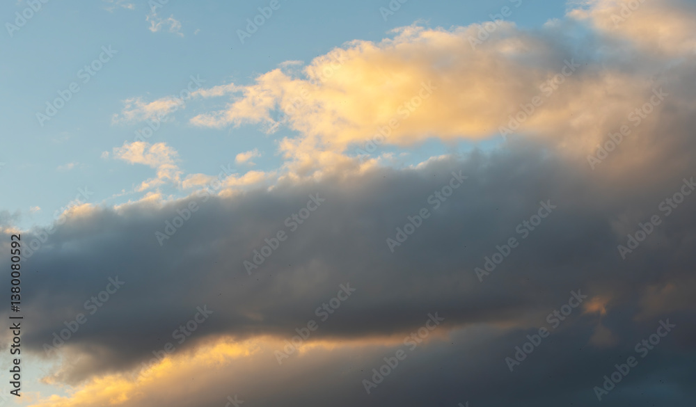 Beautiful clouds on the sky after sunset . Sunset sky background. Beautiful clouds on the sky after sunset . Sunset sky background.