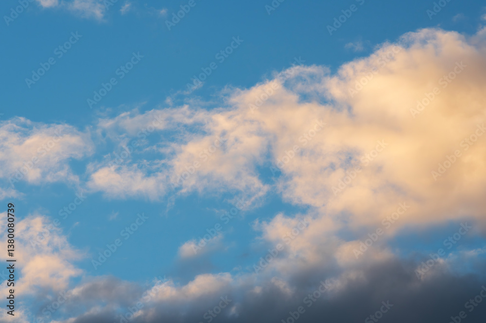 Beautiful clouds on the sky after sunset . Sunset sky background. Beautiful clouds on the sky after sunset . Sunset sky background.