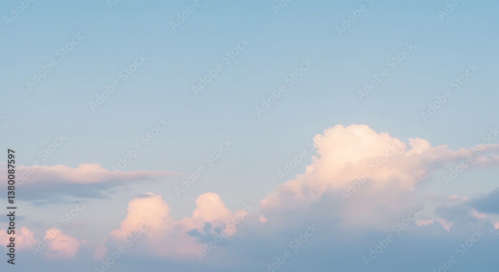Obraz premium Celestial Dawn Hues AI Generated